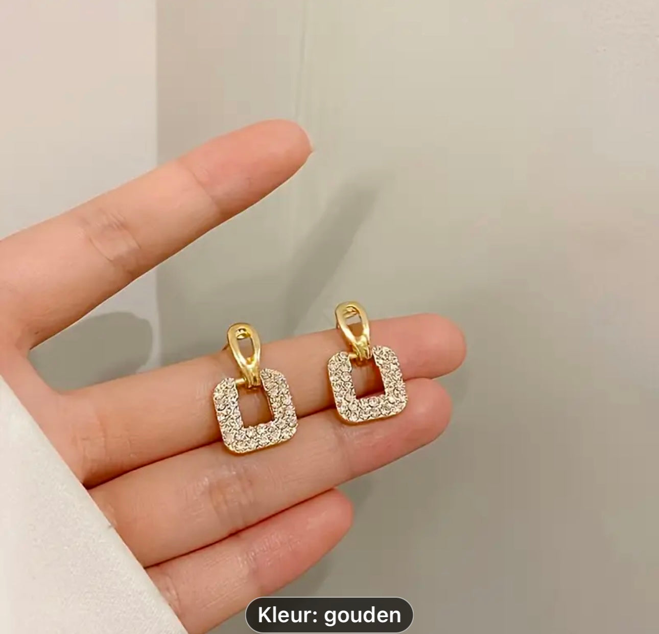 Nova Luxe Elegant Hollow Square Stud Earrings